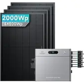 SolarMars Zendure SolarFlow 2400 Pro Stromspeicher 2,4kWh Komplett system - 2000Wp ‚Äì 4 Module üî• / Ohne Erweiterungsakku / Ohne HAL