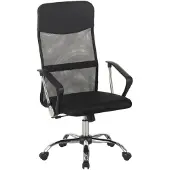 Black Red White Bürostuhl Alex Netzrücken TILT höhenverstellbar 107-117cm Chrom Schwarz
