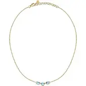 Morellato - Luxury gold-plated necklace with cubic zirconias Tesori SAIW302
