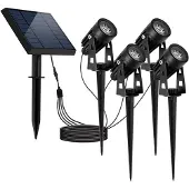 Lumisky Set Aus 4 Miteinander Verbundenen Solarstrahlern ROUNDY 200lm