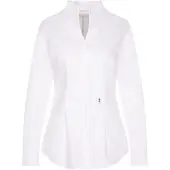 Seidensticker Klassische Bluse , Damen, Gr. 4XL (48), weiß, 100% Baumwolle, unifarben, slim fit, ohne Ausschnitt, Blusen Klassische Bluse, 1/1 Stehkragen Uni, Topseller