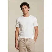 Fynch&Hatton "Basic T-Shirt" Sommershirt in unifarben, mit Logostickerei