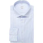 Seidensticker Business Hemd Herren Regular Fit Baumwolle blau gestreift, 44 738078-0002-00440