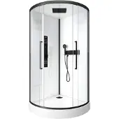 Marwell Komplettdusche "White Round" inkl. Armaturen