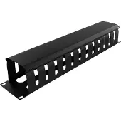 Deltaco 19-26, Kabelmanagementtafel, Metall, Schwarz, 1 Stück(e), 280 g