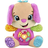 Fisher Price Laugh & Learn Lernspaß Smart Stages Plüsch-Hundefreundin für Babys, musikalisches Lernspielzeug, mehrsprachige Version, Spielzeug-Hund, 0,5 Jahr(e), Mit Ton, AA, Akkus/Batterien enthalten