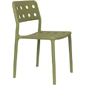Trendmöbel24 Gartenstuhl Serra im 4er-Set, Grün aus Kunststoff für Balkon