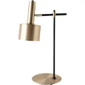 ANGEL CERDA SL Angel Cerdá Tischleuchte aus vergoldetem Aluminium und schwarzem Stahl 8068