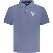 North sails Elegantes Kurzarm-Poloshirt für Herren in Blau mit Druckmotiv