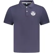 North sails Herren KURZARM-POLO Blau 995013000_BL0802 : Größe - M Größe: M