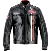 Helstons Jay Motul Edition Motorrad Lederjacke, schwarz, XL
