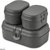 Koziol Brotdose Koziol Bio-Circulair Pascal Mini Nature Ash Grey (3-Stück)
