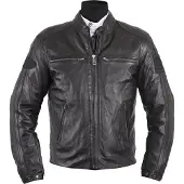 Helstons ACE Rag Motorrad Lederjacke, schwarz/schwarz, L