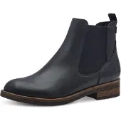 Tamaris Damen Stiefelette Chelsea Boot Stretcheinsätze flach modisch 1-25312-41, Größe:37 EU, Farbe:Blau