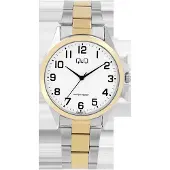 Q&Q Herrenuhr Edelstahl Mineralglas