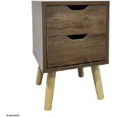 HTI Nachttisch 2 Schubladen Thekla Eiche