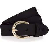 Tamaris Ledergürtel "Clara Gold" 3 cm Breite, aus Rindsleder, mit goldfarbener Dornschnalle