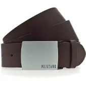 Mustang Koppelgürtel "Randy", Herren, Gr. 115, braun (dunkelbraun), Rindsleder, unifarben, Gürtel Koppelgürtel, mit klassischer Koppelschließe, aus Rindsleder, 4 cm breit