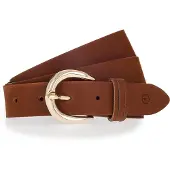 Tamaris Ledergürtel "Clara Gold" 3 cm Breite, aus Rindsleder, mit goldfarbener Dornschnalle