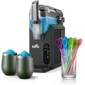 Brisby Bardi Slush-Maschine Grau mit Set grüner Becher