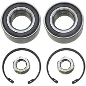 BESTPRICE 2x Radlager Vorderachse [Hersteller-Nr. 10662918] für Citroën, Ds, Peugeot, Vauxhall, Opel