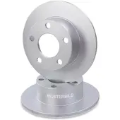 BESTPRICE 2x Bremsscheibe Hinterachse Voll [Hersteller-Nr. 10602978] für Mercedes-Benz, VW