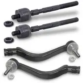 BESTPRICE 2x Spurstange + 2x Spurstangenkopf [Hersteller-Nr. 40361980] für Renault, Dacia