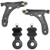 BESTPRICE Satz Querlenker (19mm) + Koppelstangen [Hersteller-Nr. 10661098] für Seat, VW