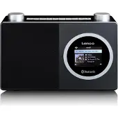 Lenco DIR-70BK - Internetradio mit Bluetooth und Farbdisplay - Wecker - Schwarz