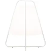 Zafferano Teepee Wiederaufladbare LED-Lampe - Touch, Innen und Außen IP65, Modernes Design, Kabellos, Schwarz