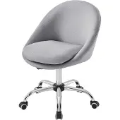 Songmics Homeoffice Stuhl, Drehstuhl, Schreibtischstuhl, grau