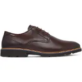 Pikolinos für Herren. M7D-4289 Dunkelbraune Alarcon-Lederschuhe (40), Wohnung, Schnürsenkel, Lässig