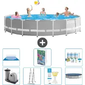 Intex Prism Frame Pool Rund - 549x122 cm - 6-teilig S599