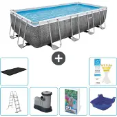 Bestway Power Steel Rechteckig - 549x274x122 cm - 5-teilig S662