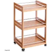 Zeller Badrollwagen Bamboo