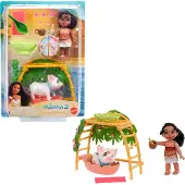 Mattel Disney Moana 2 Simea & Pua Badespielzeug Spielset mit Puppe