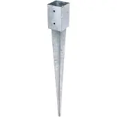 GAH Alberts Einschlagbodenhülse a91xb91xc150xd900mm Stahl roh feuerverzinkt