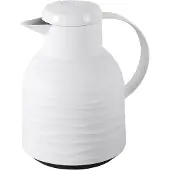 EMSA Isolierkanne "Samba Wave", 1 l, Made in Germany, 12h warm/24h kalt, Quick-Press-Deckel, Glaskolben