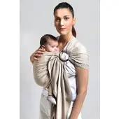 Love Radius No Knot Woven Tragetuch, White Gold