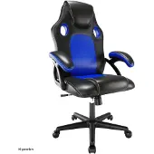 HTI Drehstuhl Daytona ECO, höhenverstellbar, Kunststoff/Kunstleder, 120 kg, 43 cm B, 65 cm T, 105-115 cm H