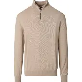 Casamoda Halfzip Pullover Solid Beige