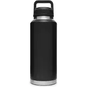 Yeti Rambler Bottle 46oz Chug Cap, Black, Thermosflasche mit Trinkverschluss, 1,36 L
