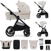 Kinderkraft NEA 2 - Kinderwagen 2-in-1 - bis 27 kg - Babywanne & Buggy - pannensichere Räder - wasserdichtes Verdeck UPF50+ - faltbar wendig - Beige