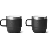 Yeti Rambler Stackable Mugs 6oz, Black, stapelbare Thermotasse, 177 ml