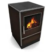 Glutos Küchenofen | HHS 03 S | 6,5 kW | Braun | Scharnier rechts