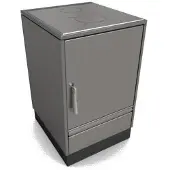 Glutos Küchenofen HH 03 S | 7 kW | Metallic | Scharnier rechts