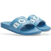 BOSS für Herren. 50536835 Hausschuhe Aryeh blau (41), Wohnung, Keine, Strandbekleidung, Türkis