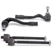 BESTPRICE 2x Spurstange + 2x Spurstangenkopf vorne [Hersteller-Nr. 40669897] für Audi, Porsche