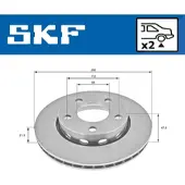 Skf Bremsscheibe [Hersteller-Nr. VKBD90775V2] für Audi, VW
