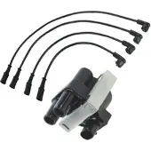 BESTPRICE Zündmodul + Zündkabelsatz 4-teilig [Hersteller-Nr. 31468267] für Lancia, Fiat
